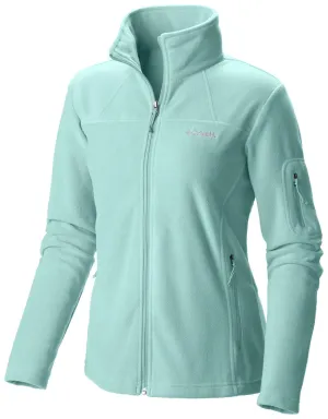 Columbia Women Green Fast Trek II Full Zip Fleece Jacket mountain vacation