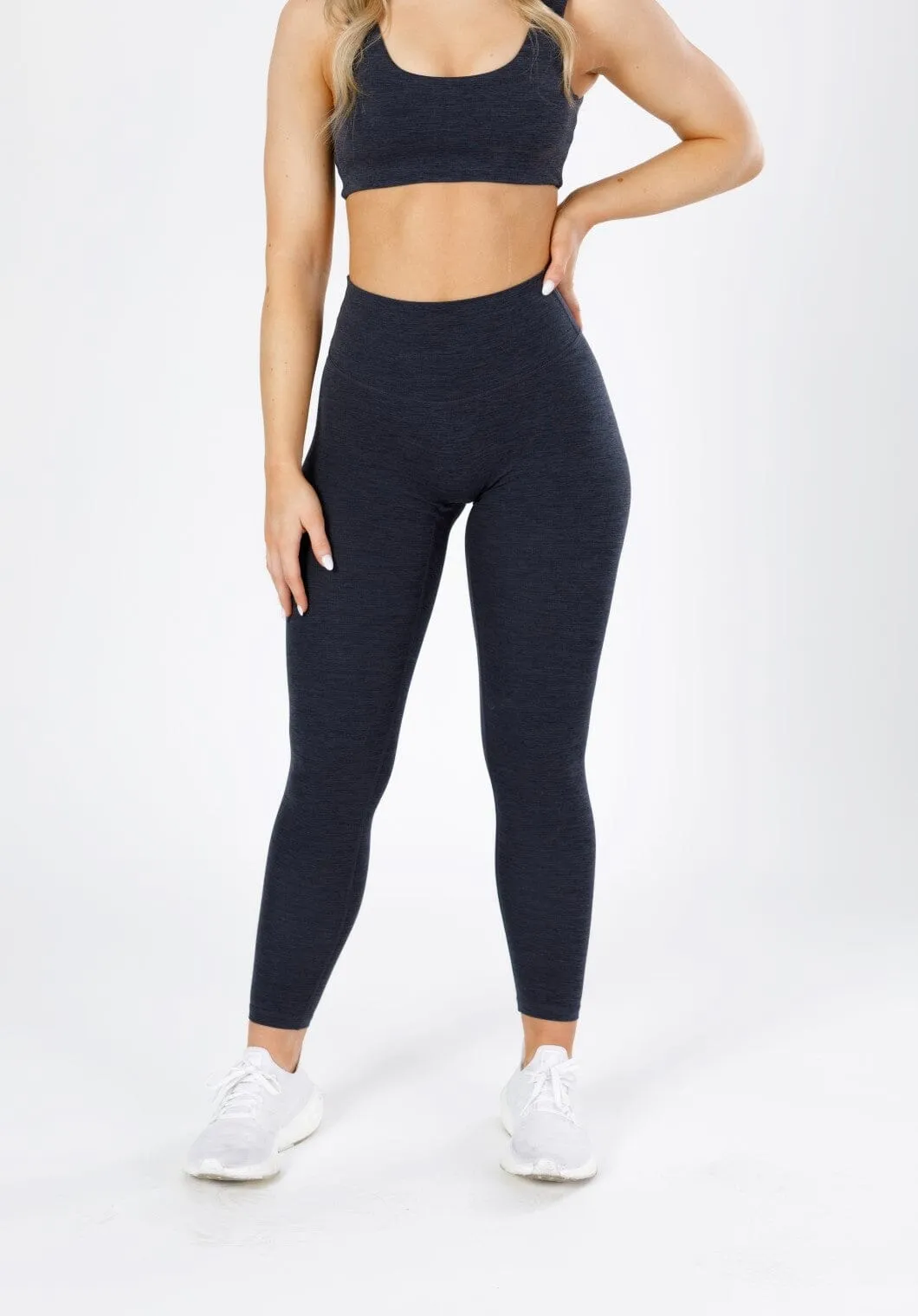 Reluna Spacedye Original Sculptseam? Legging Black Static Timeless Design Wear Moisture Wicking Fabric