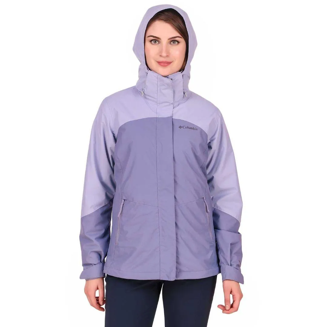 Columbia Women Purple Bugaboo II Fleece Interchange Jacket Ritual Cold-Weather Comfort