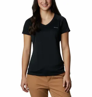 Columbia Women Black Zero Rules Short Sleeve Shirt (Sun Protection) High Density Cotton Relax Comfort Style
