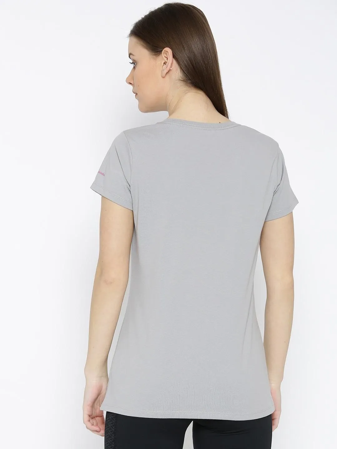 All-Purpose Comfort Smooth Look Columbia Women Grey Camp Stamp Performance Tee