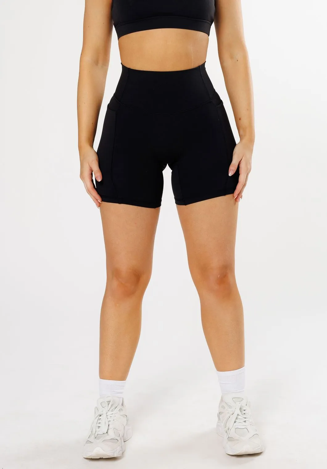 Double Stitched Seams Summer Ready RecStretch Empower Sculptseam?  Plus Pocket Short Black