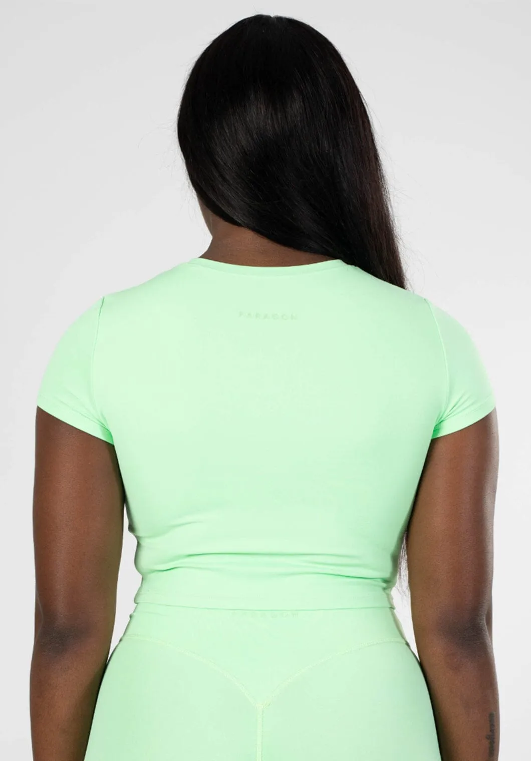 college RecStretch Short Sleeve Crop Mint Chip