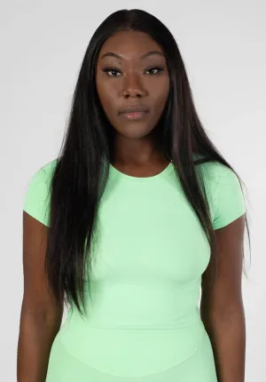 Timeless Fit RecStretch Short Sleeve Crop Mint Chip