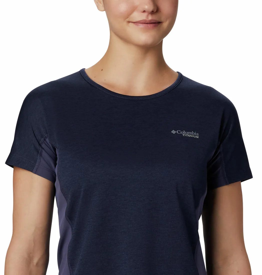 Columbia Women Blue W Irico Knit SS Versatile Comfort Style