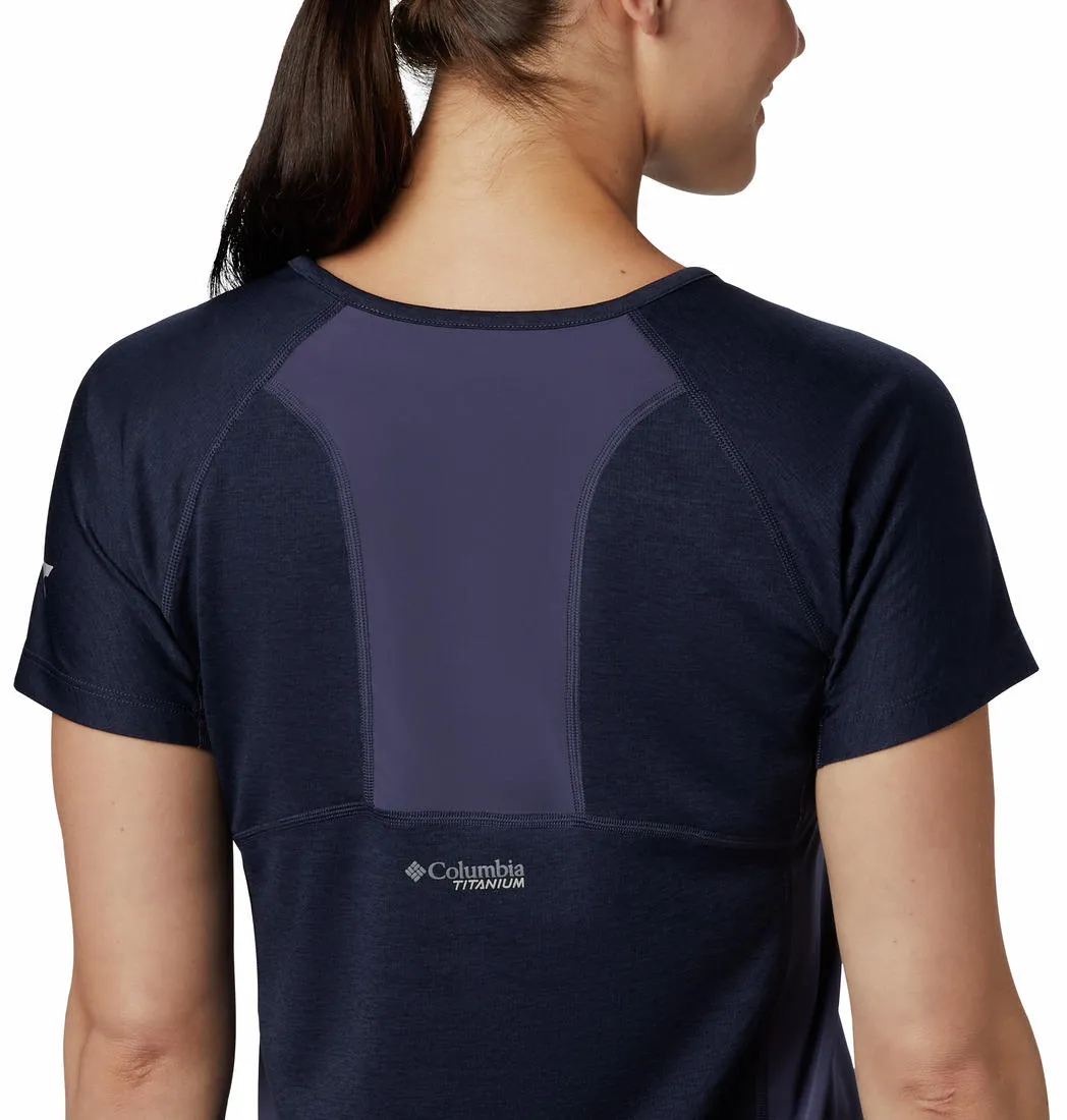 Columbia Women Blue W Irico Knit SS Weekend Style