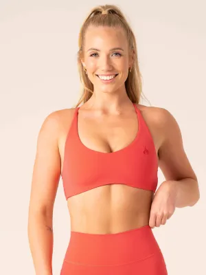 NKD Embody Sports Crop - Watermelon Non-Binding Band Halter neck