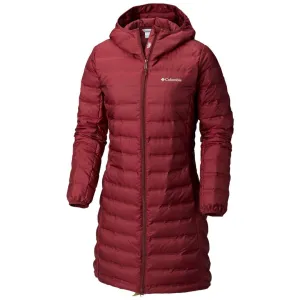 Columbia Women Red Lake 22 Long Hooded Jacket All-Weather Gear Temperature Adaptive Fabric