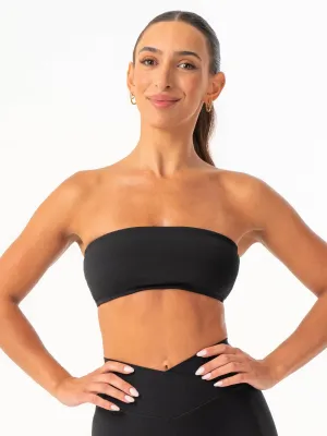 Microfiber fabric NKD Bandeau - Black
