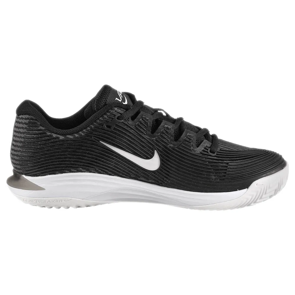 Nike Women's Air Zoom Vapor 12 - Clay - Black/White Airflow Channel System Fast Motion