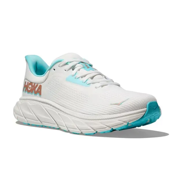 winter shoes budget - friendly running wear HOKA Women's Arahi 7 (Medium Width) White/Gold