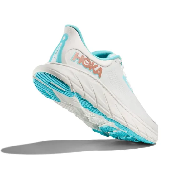 long - lasting - durability shoes HOKA Women's Arahi 7 (Medium Width) White/Gold