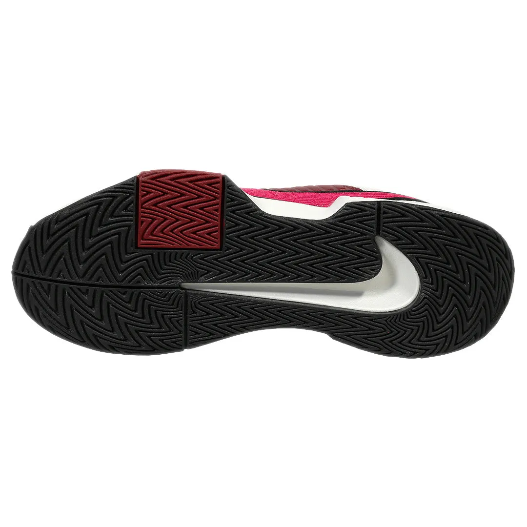 Rubberized Heel Guard Silicone Grip Strips Nike Women's Air Zoom GP Challenge Pro - Pale Ivory/Rush Pink