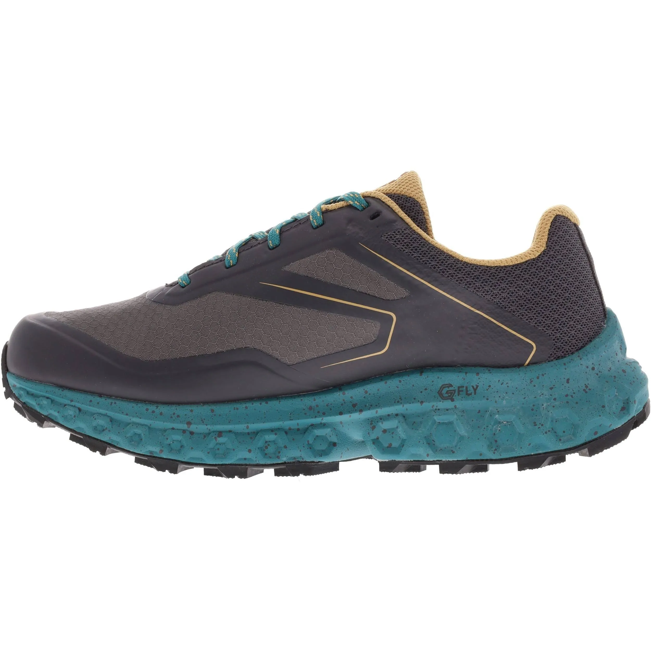 Blown Rubber Outsole Retro Core Inov8 RocFly G 350 GORE-TEX Womens Walking Shoes - Grey