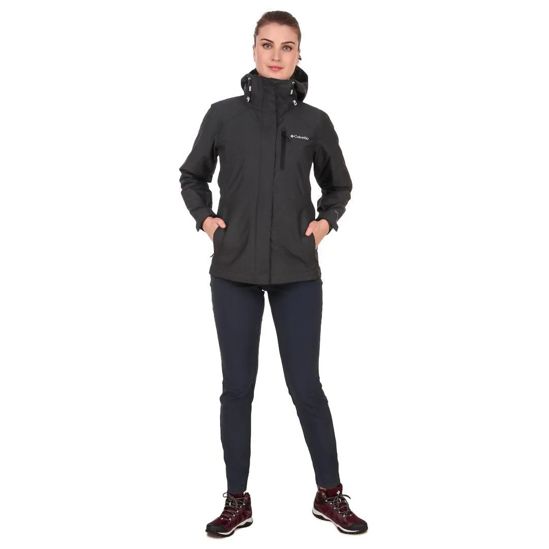Stretchable Material PaddedShoulders Columbia Women Black Whirlibird IV Interchange Jacket