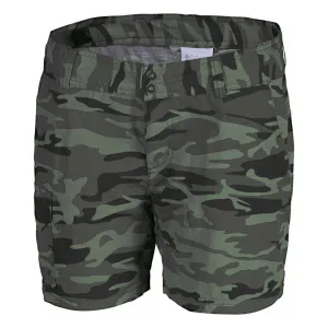 Columbia Women Green Silver Ridge Printed Short Daily Use