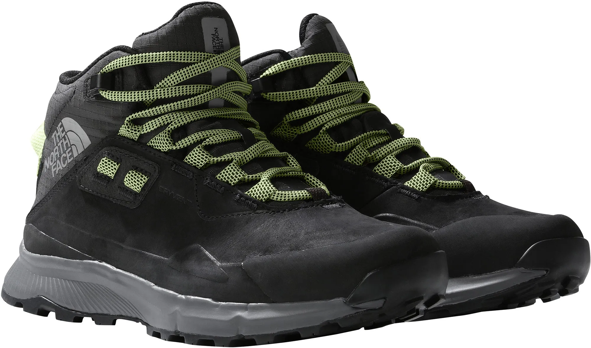 Flex Groove Technology Tech Glow The North Face Cragstone Leather Mid Waterproof Womens Walking Boots - Black