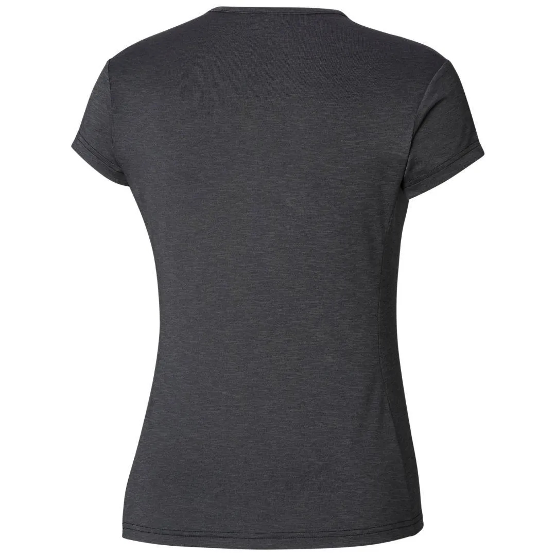 TemperatureControl Fabric Columbia Women Black Firwood Camp Tee (Sun Protection)