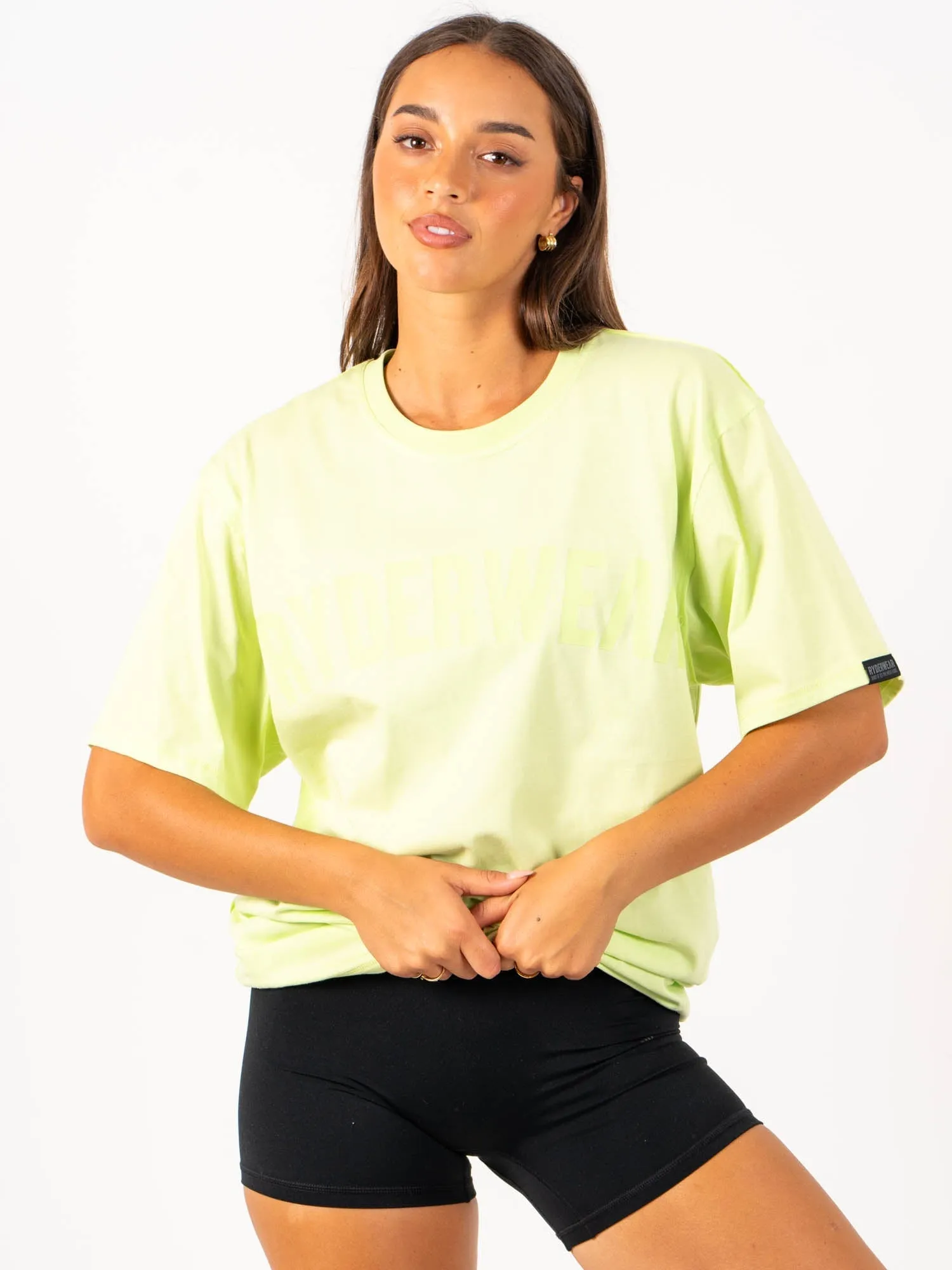 Relax Comfort Style Soft and Cozy Force Oversized T-Shirt - Lime