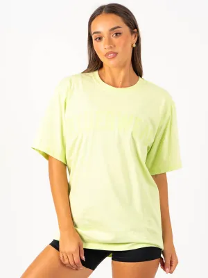 Perfect for Workouts Force Oversized T-Shirt - Lime