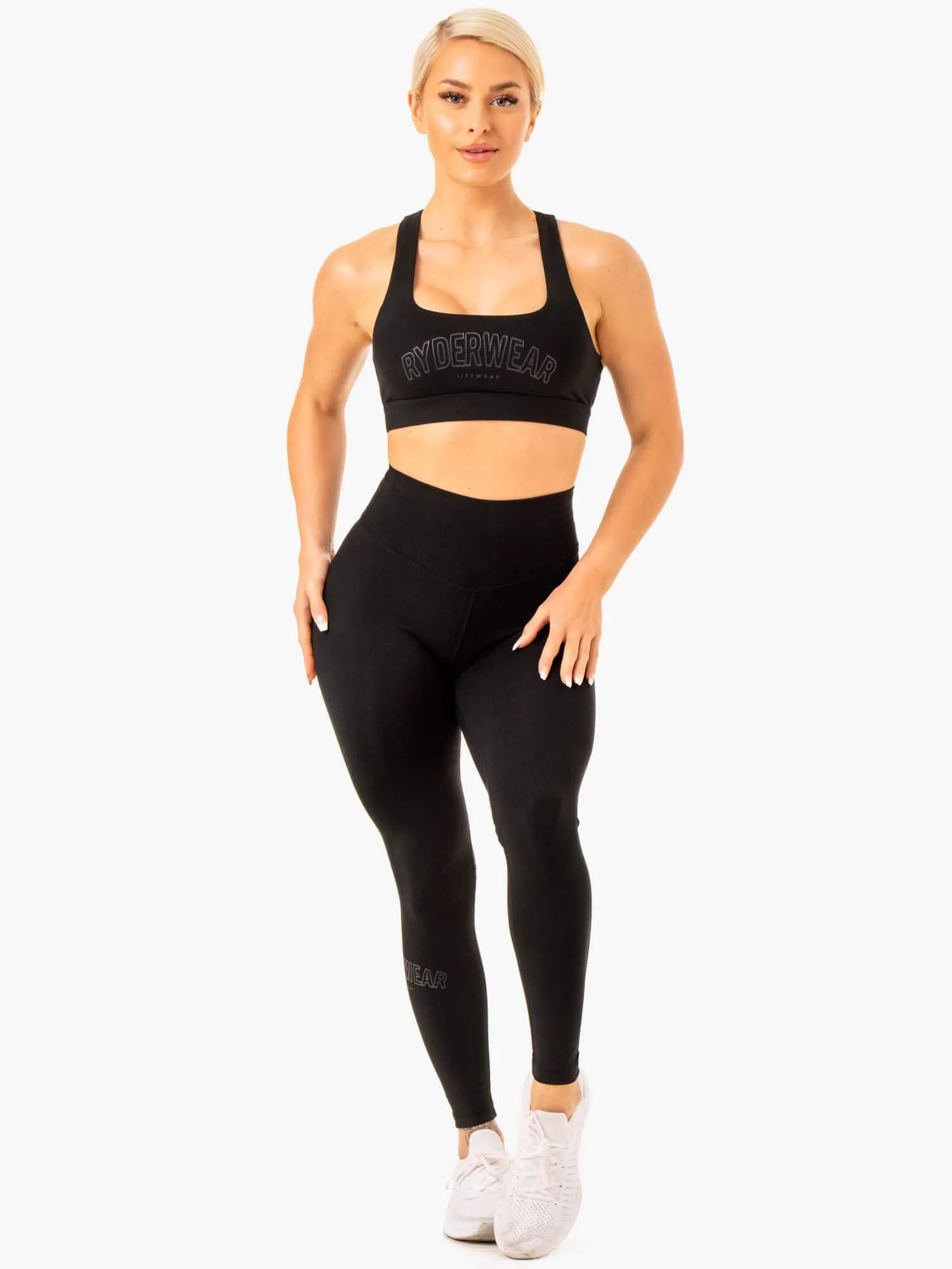 Knockout Racer Back Sports Bra - Black Fashion activewear