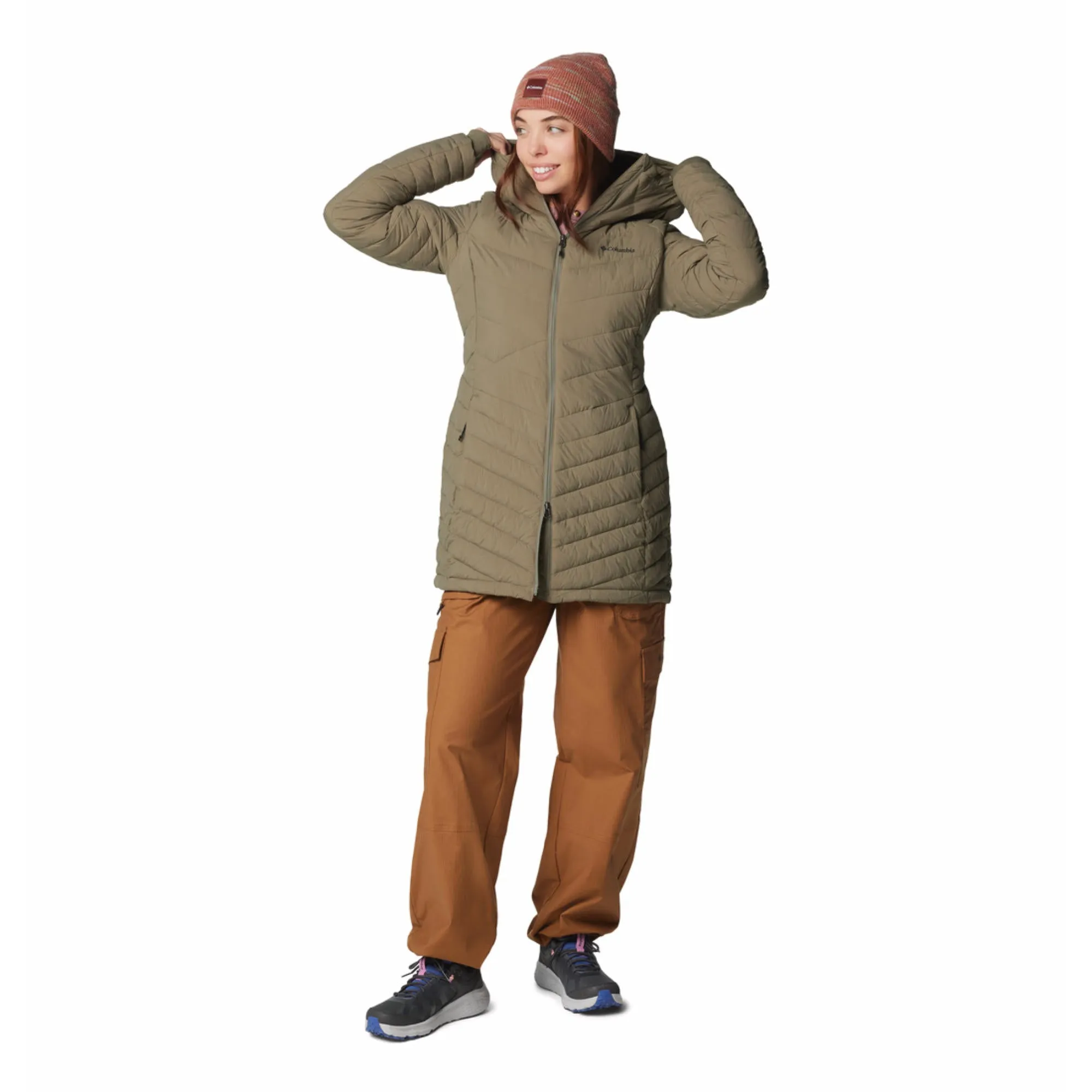 Columbia Women Green Joy Peak II Mid Jacket Stretchy