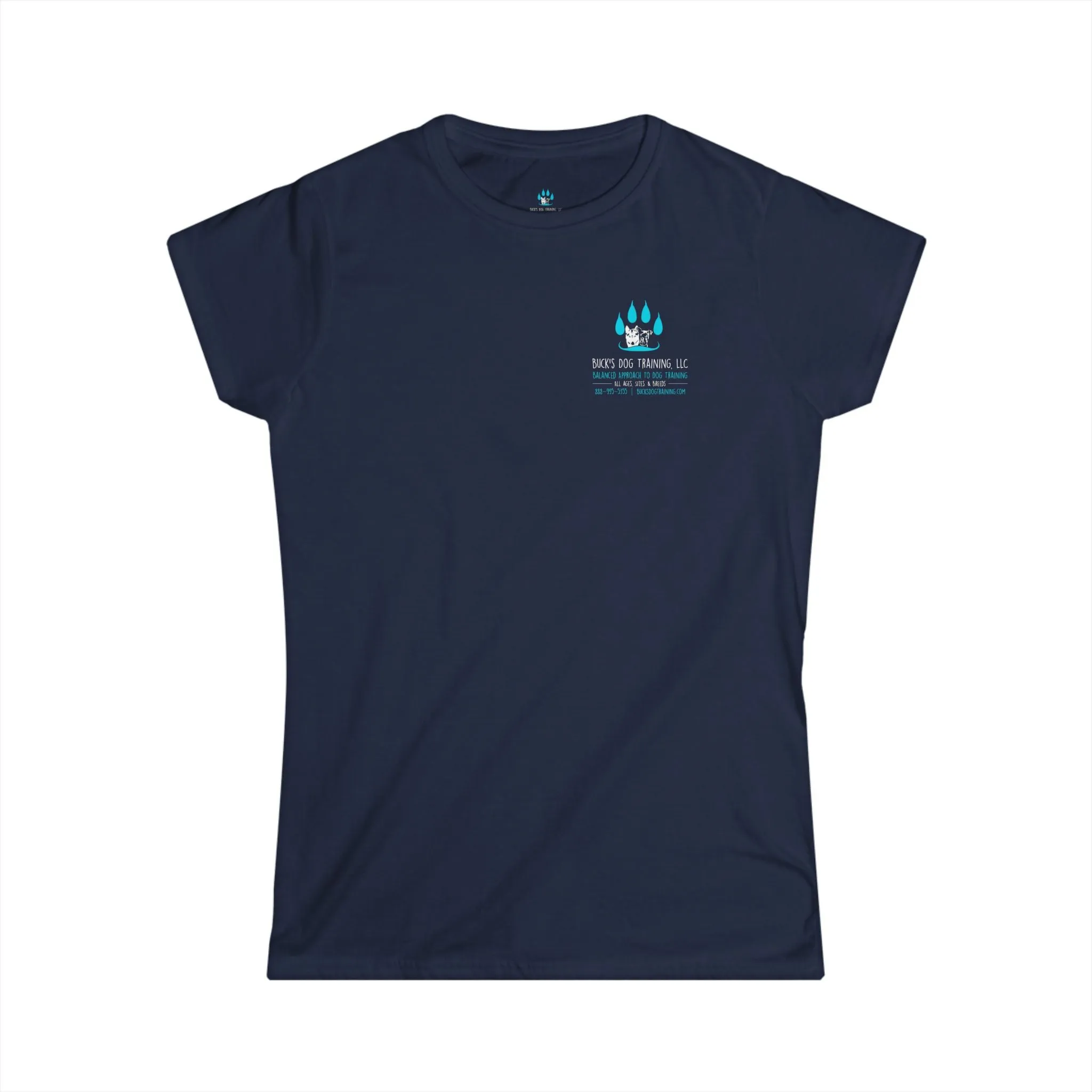 Women's Softstyle Tee Raw Edge Hem Layered Neckline