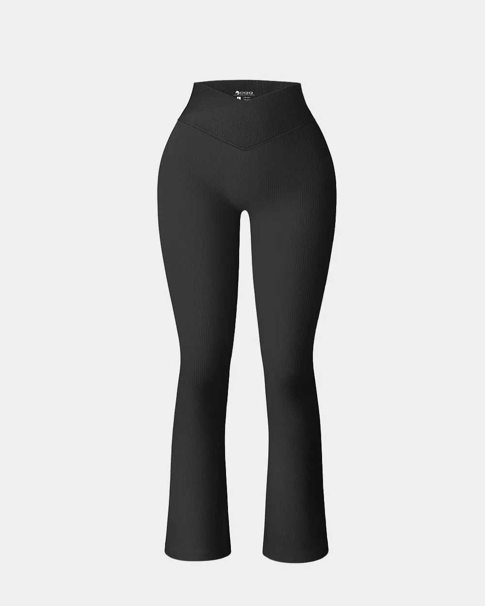 Lounge Comfort Travel Outfit Trend Seeker Ribbed Cross Over High Waist Lounge Pants