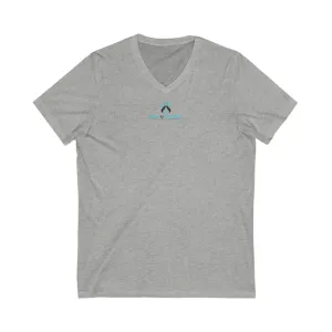 Comfortable All Day Wear Chic And Comfortable Unisex Jersey Short Sleeve V-Neck Tee