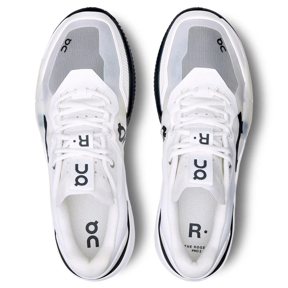 Lace Lock Mechanism Reinforced Midfoot On Women's THE ROGER Pro 2 Clay - White/Black