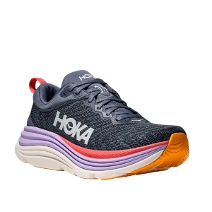 running in a bluff area shoes Supportive Upper HOKA Women's Gaviota 5 Wide Anchor/Grapefruit