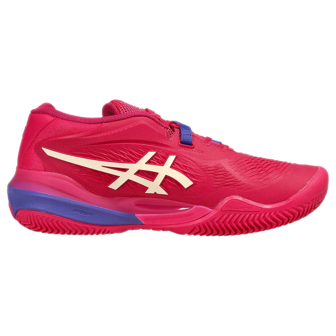 Asics Women's Gel-Resolution X - Clay - Bright Rose/Cream Lightweight Shock Pods Versatile Design