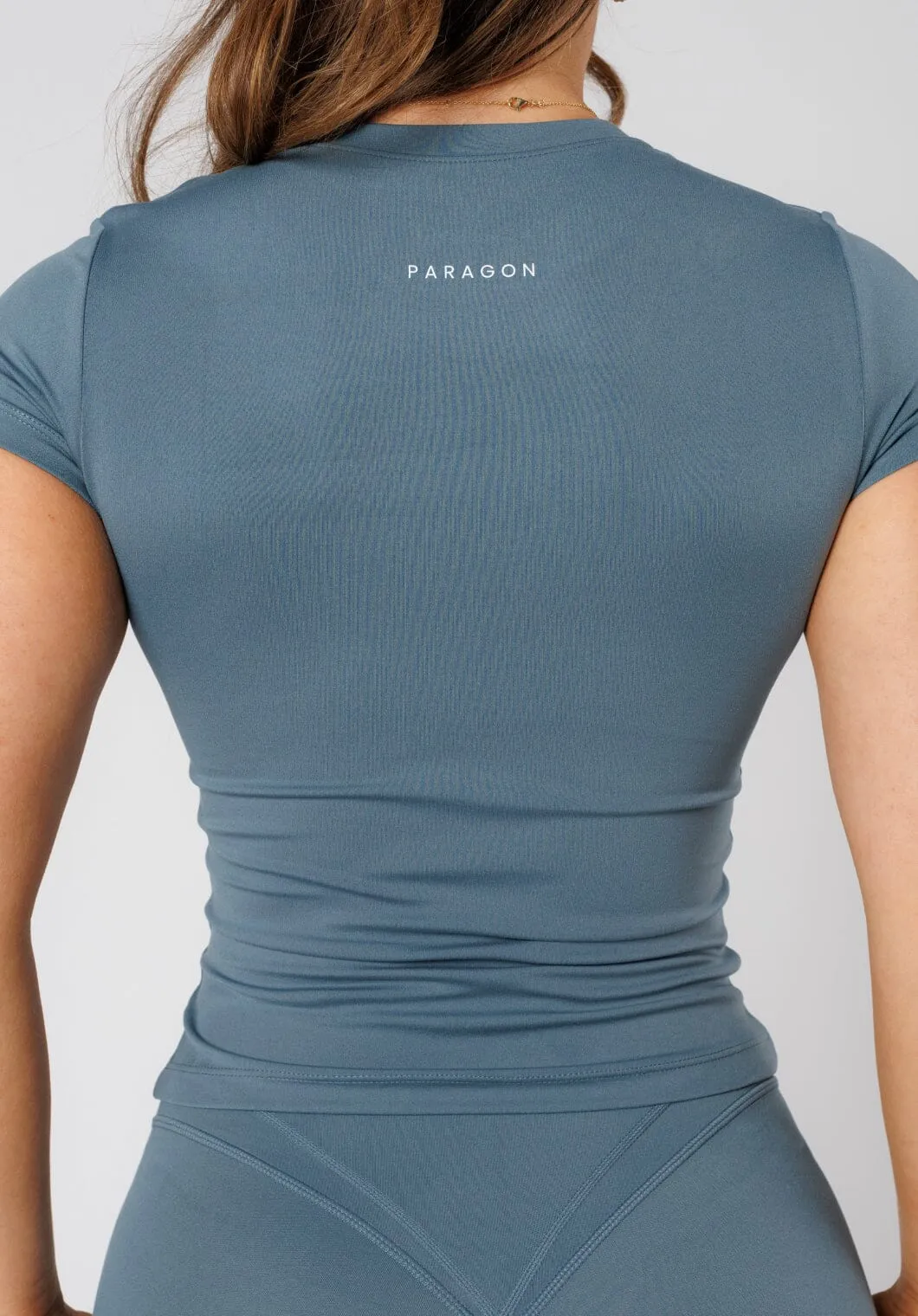 Cycling endurance Basic Top Reluna? Full Length Short Sleeve Top Slate