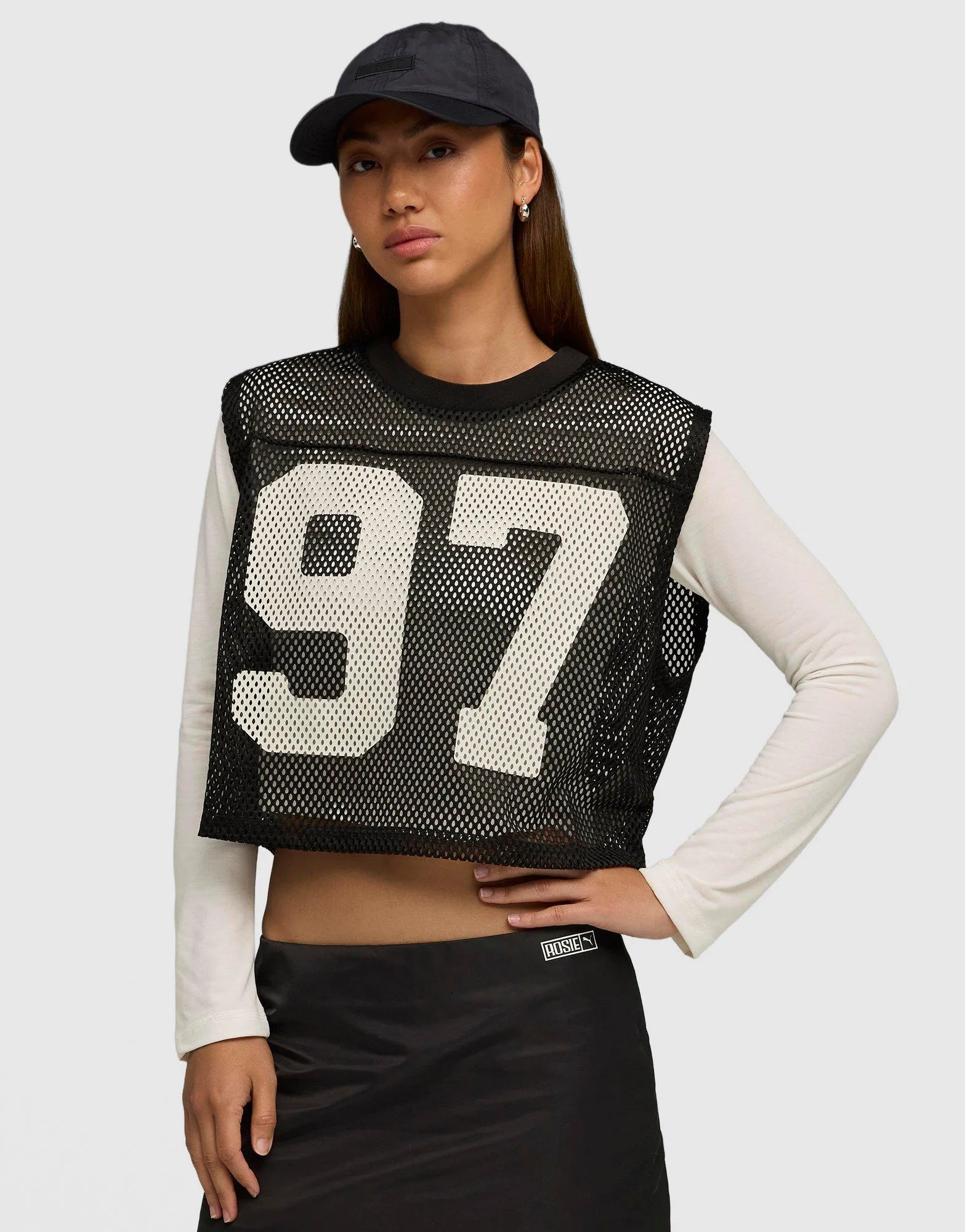 x ROS?? Relaxed Mesh Top Everyday Look Wear Sustainable Dye Process