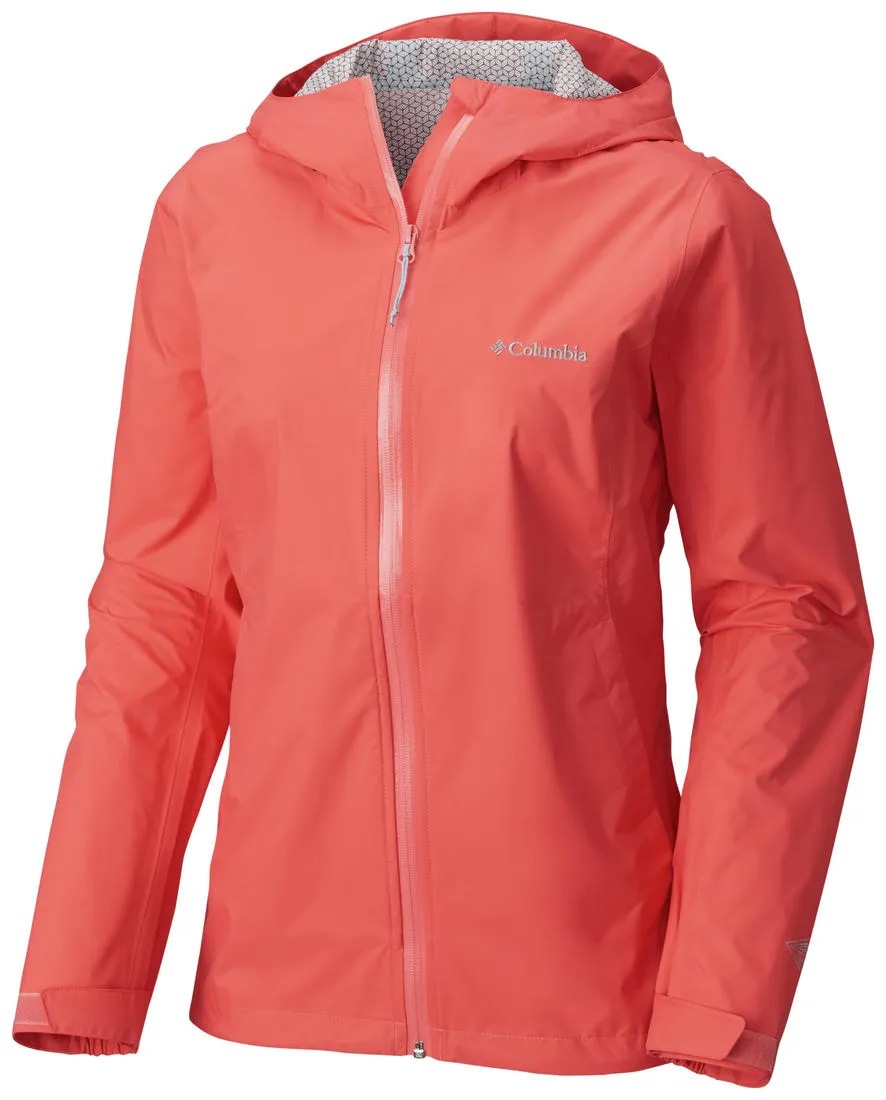 Columbia Women Pink EvaPOURation Jacket Waterproof Core Layer