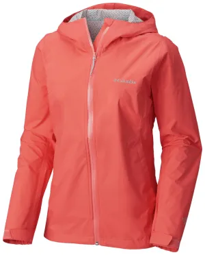 Columbia Women Pink EvaPOURation Jacket Waterproof Core Layer
