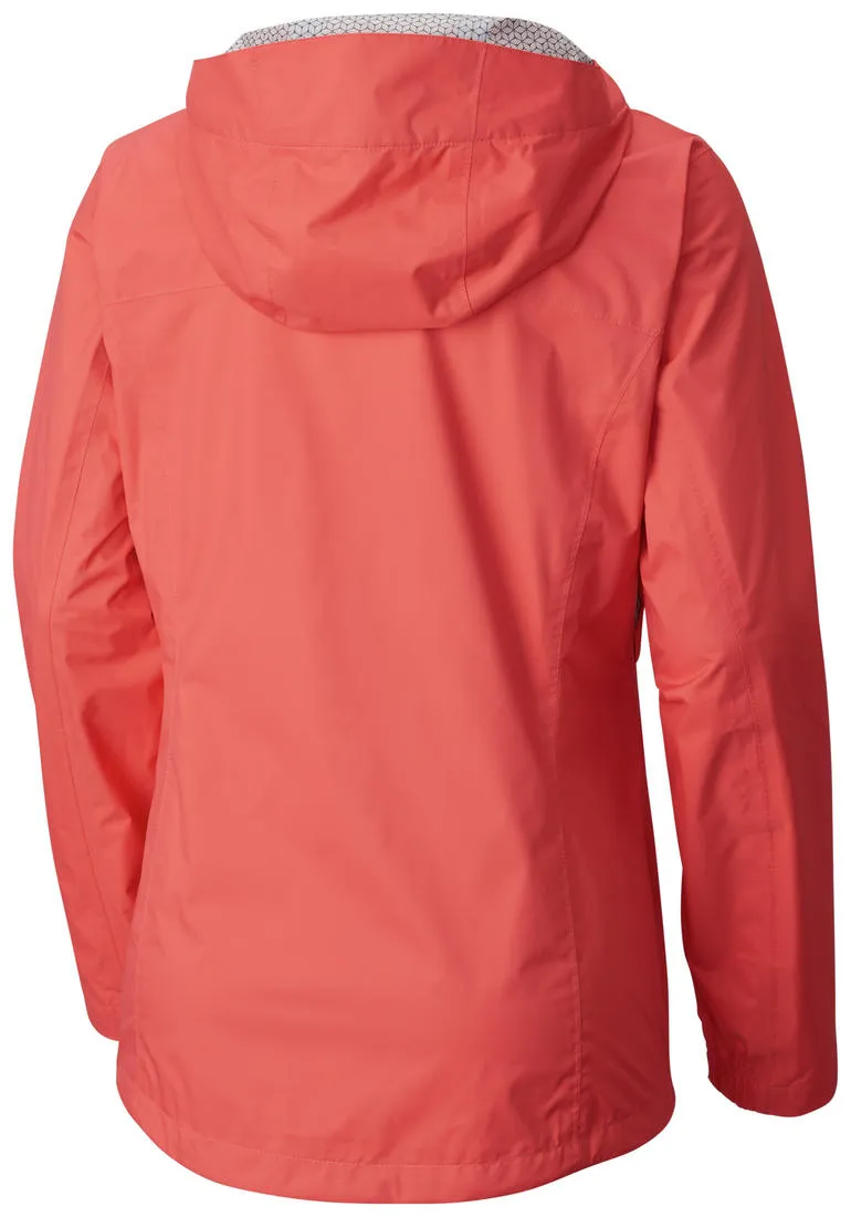 Columbia Women Pink EvaPOURation Jacket Waterproof Noise Free Fabric