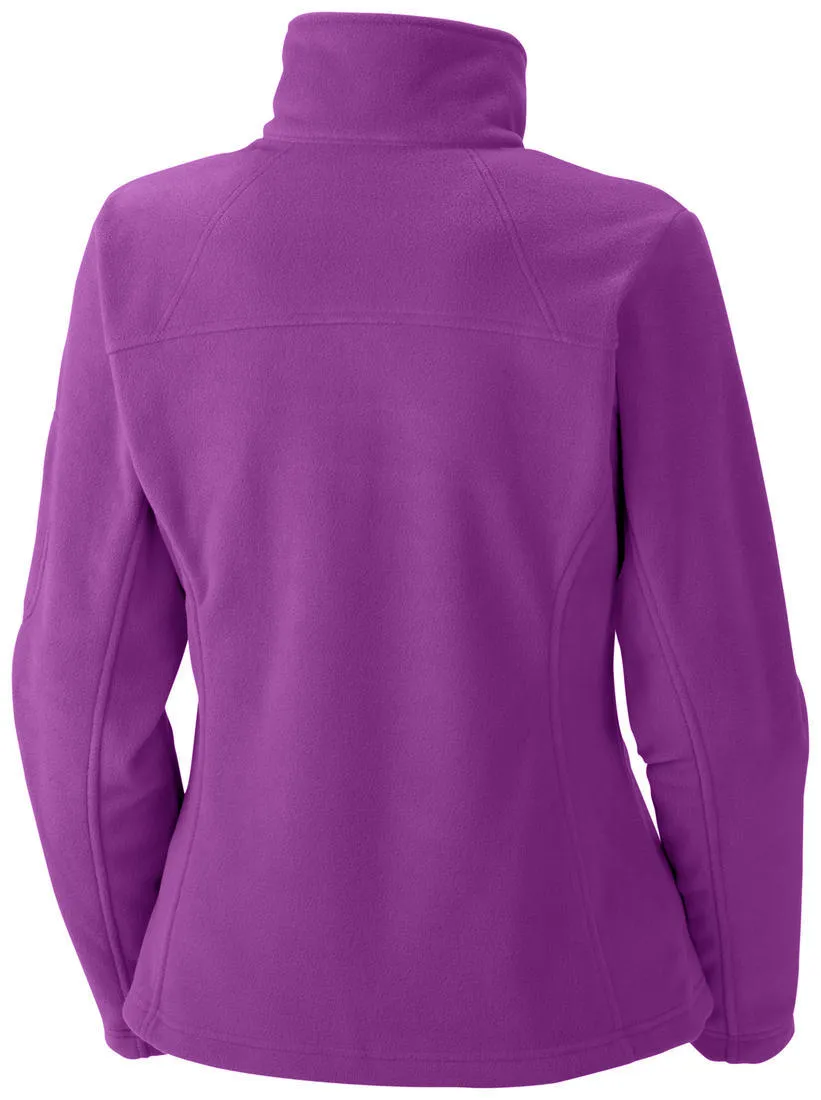 Lightweight Fabric ElasticWaistband Columbia Women Purple Fast Trek II Full Zip Fleece Jacket