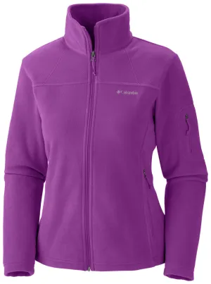 Comfort Shield Columbia Women Purple Fast Trek II Full Zip Fleece Jacket