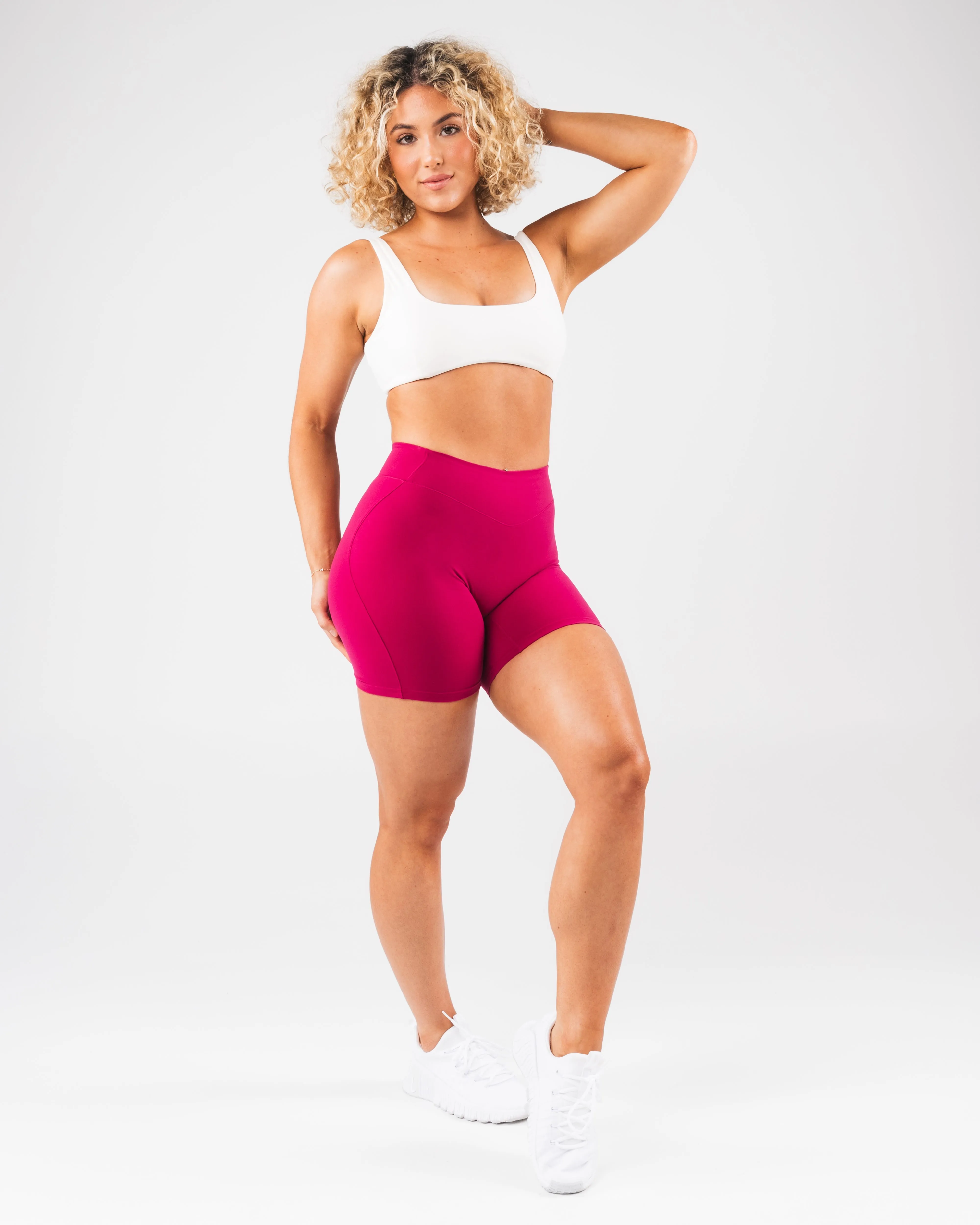 Chafe Resistant Edges Everyday Core Biker Short - Berry