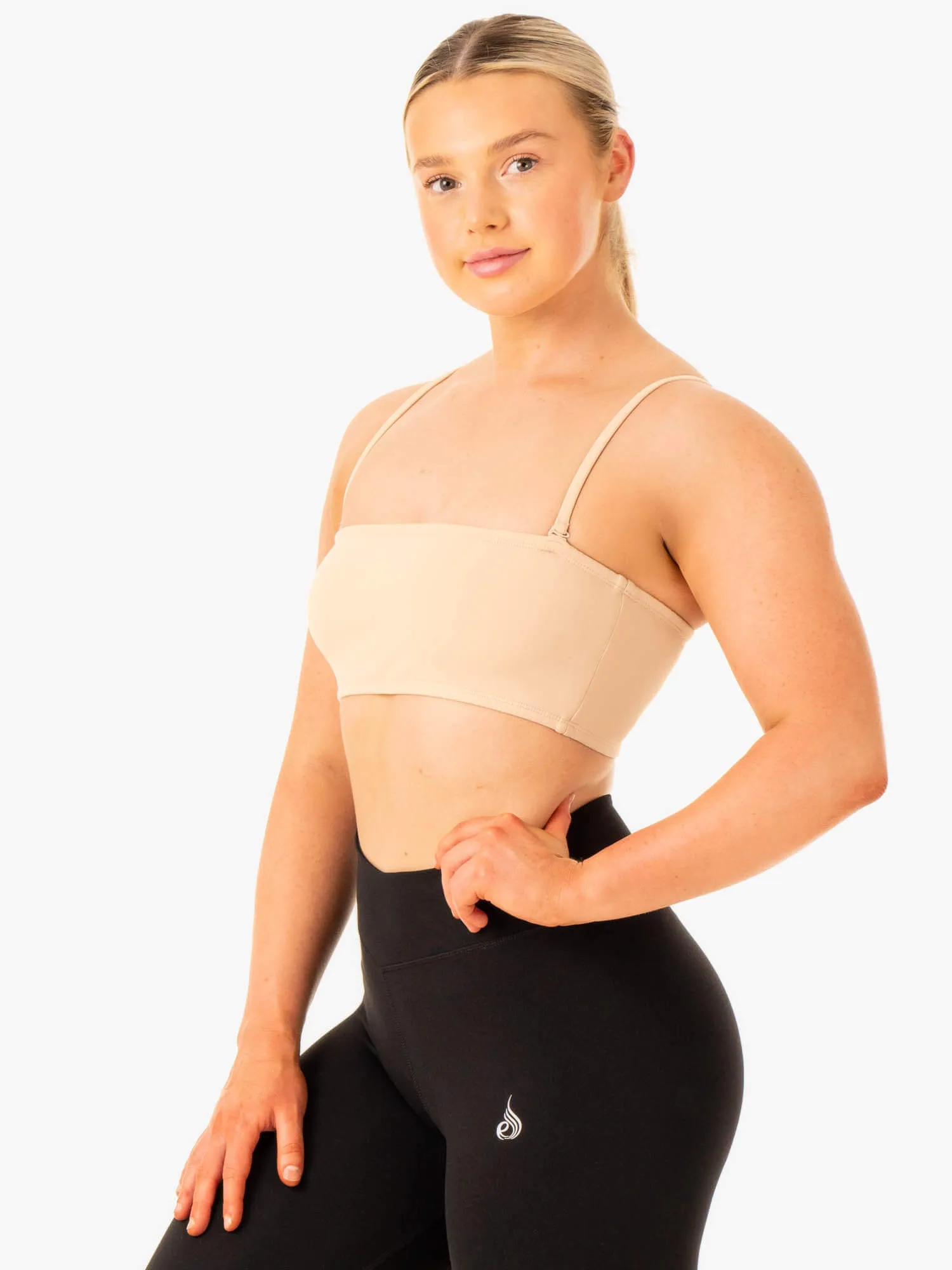 Convertible Bandeau Sports Bra - Sand Low-quality