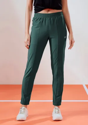 Abrasion Resistant Reinforcements Women Solid Relax Fit Joggers with DURACOOL