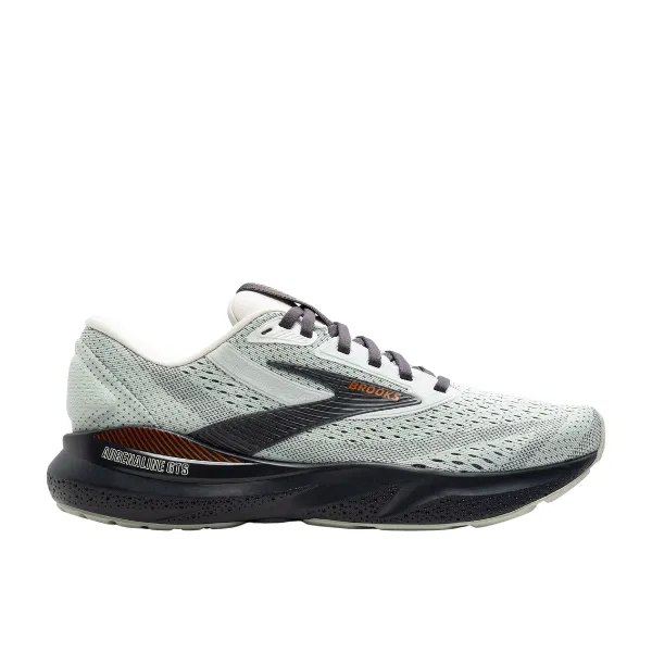 Curved Heel Design running for coordination Brooks Women's Adrenaline GTS 24 Wide Green/Black