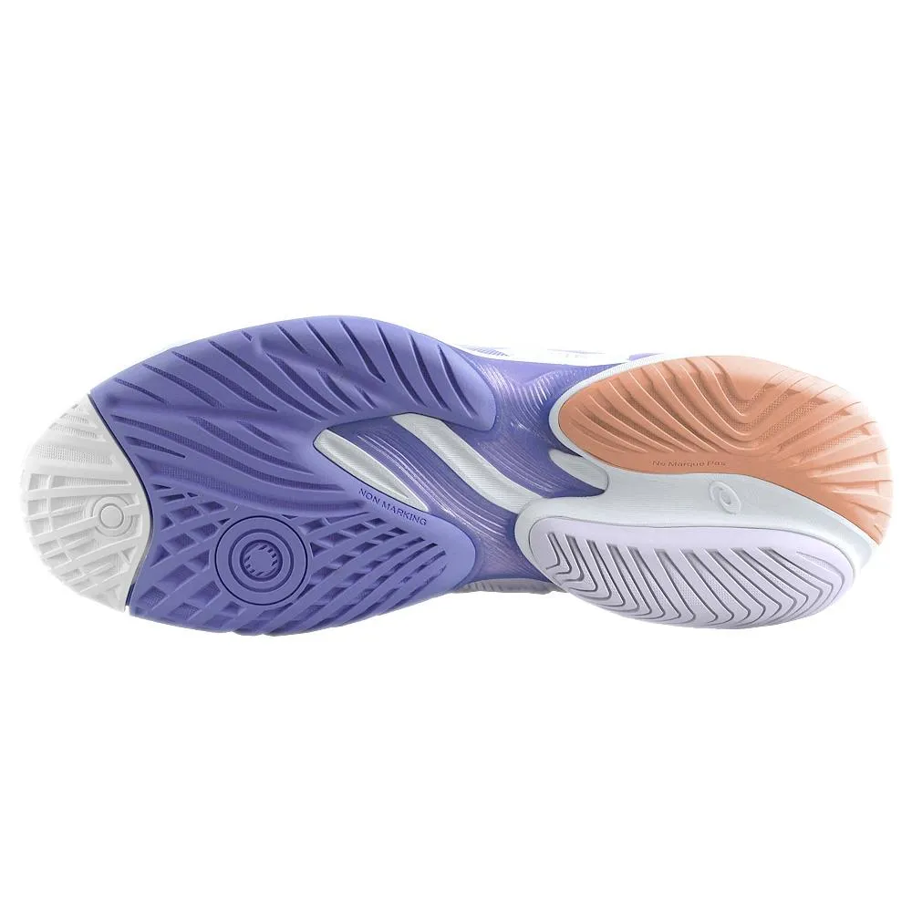 Asics Women's Court FF 3 - White/Amethyst Heat Dissipating Design Quick Dry Lining