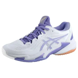 Shock Dissipation Heel Asics Women's Court FF 3 - White/Amethyst