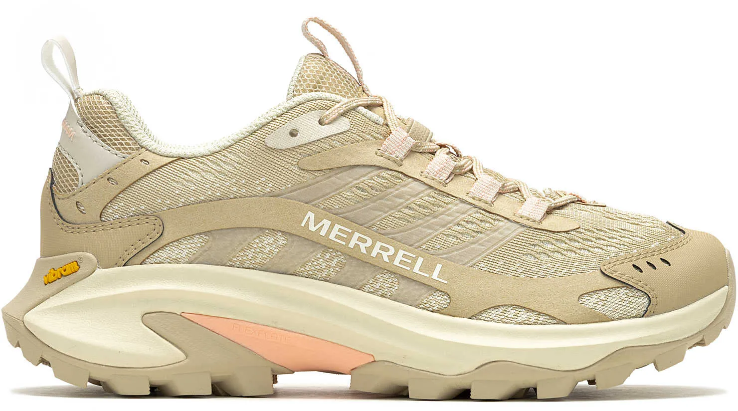 Eco Friendly Minimalist Fans Gloss Mood Merrell Moab Speed 2 WIDE FIT Womens Walking Shoes - Cream