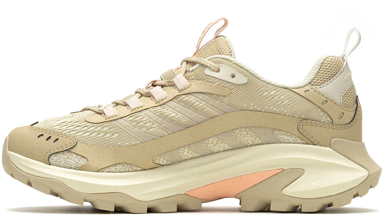 Rain Safe Merrell Moab Speed 2 WIDE FIT Womens Walking Shoes - Cream