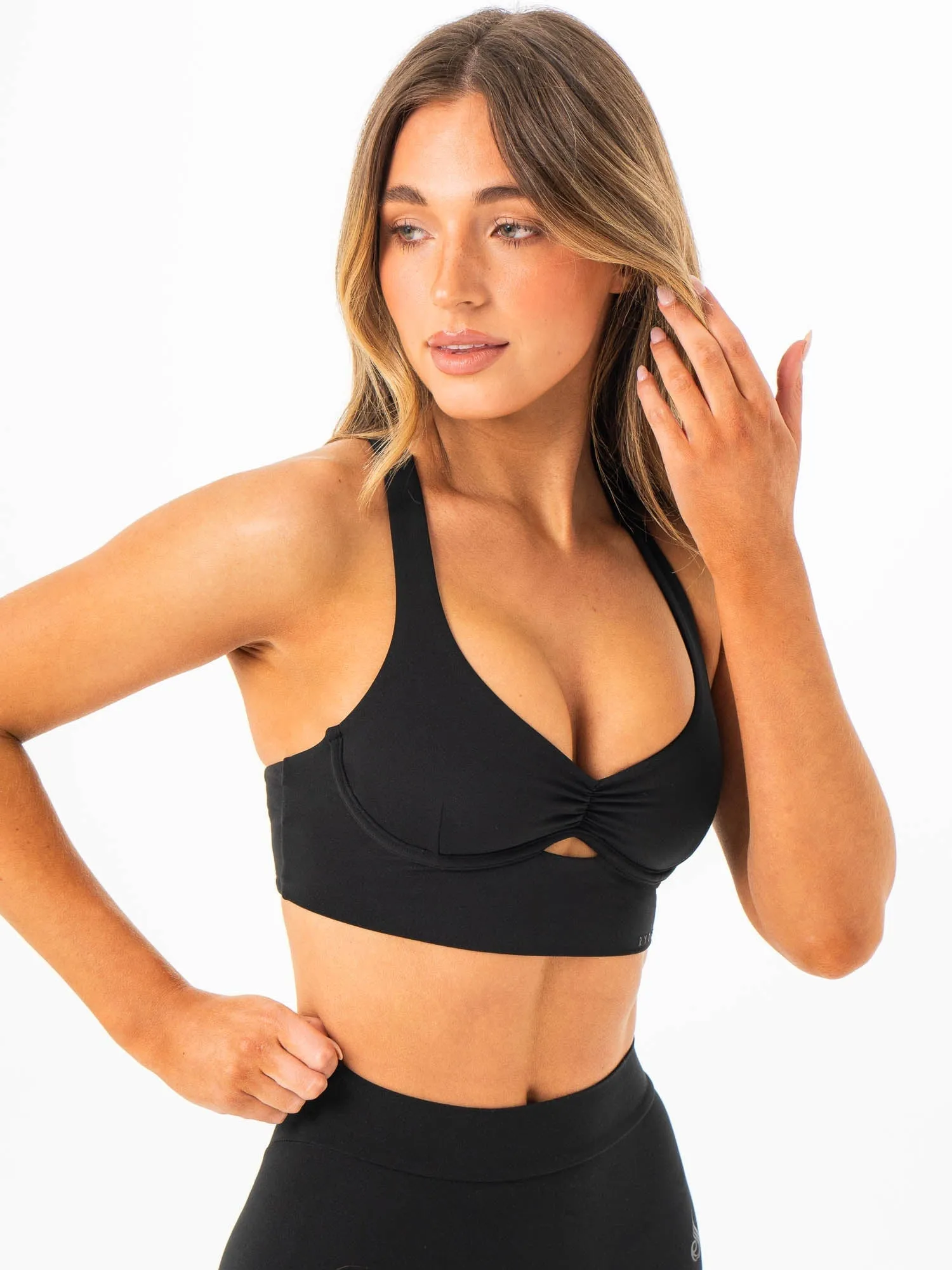 NKD Underwire Bra - Black Red workout gear