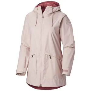 Columbia Women Red Arcadia Casual Jacket Waterproof Taped Neckline Seams Timeless Outerwear