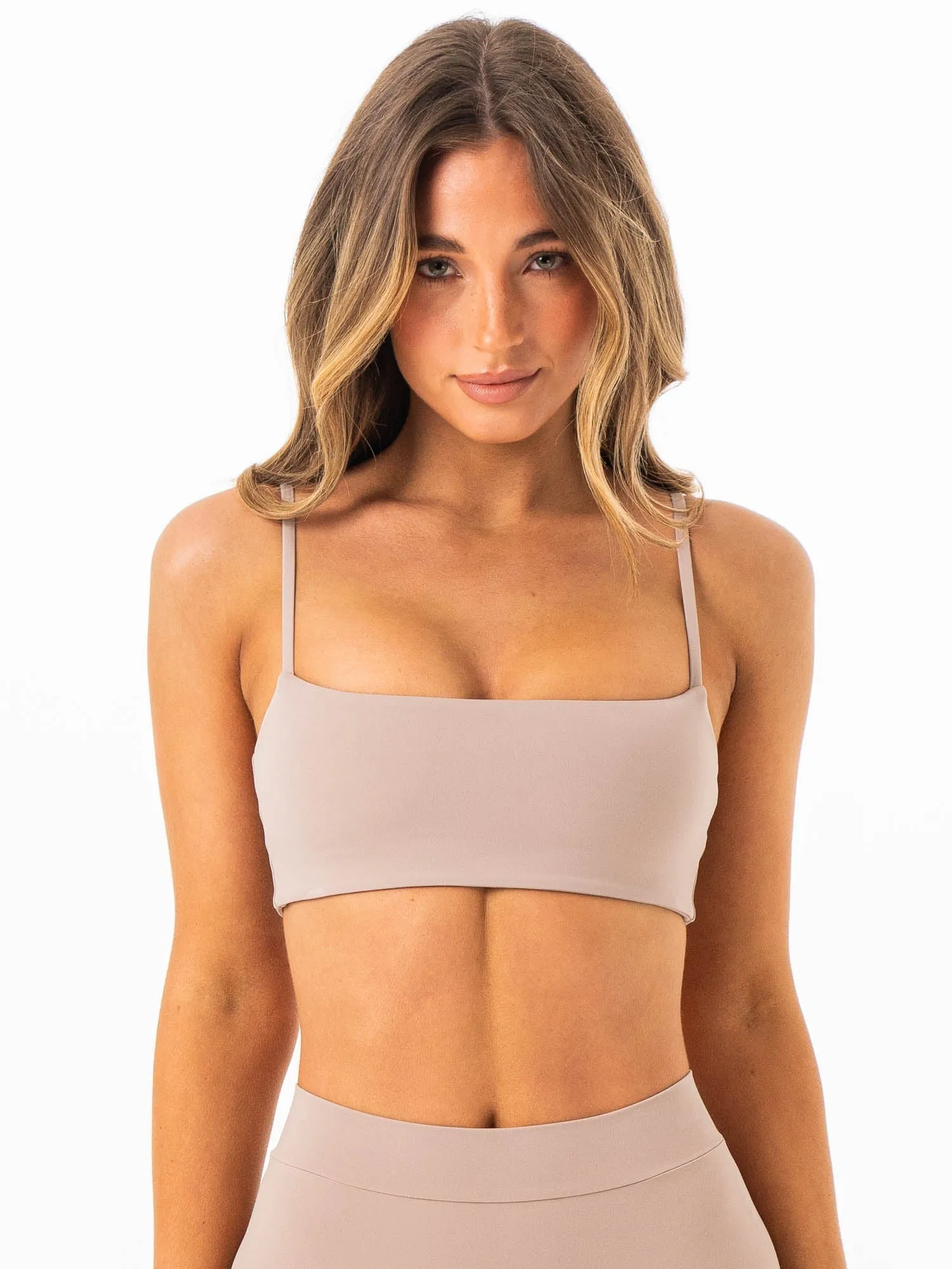 Breathable mesh Flexible Closure NKD Core Bra - Almond